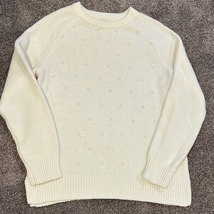 Old Navy Cream Crew Neck Sweater
